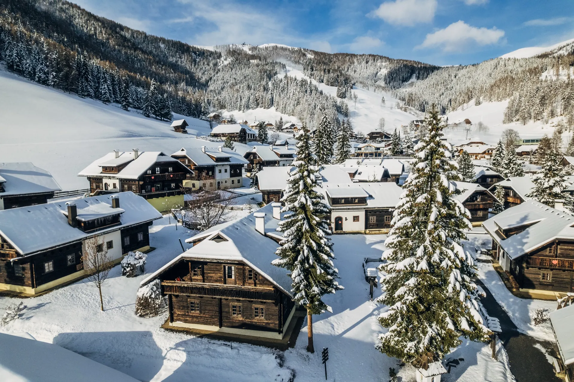 Dächer im Schnee
