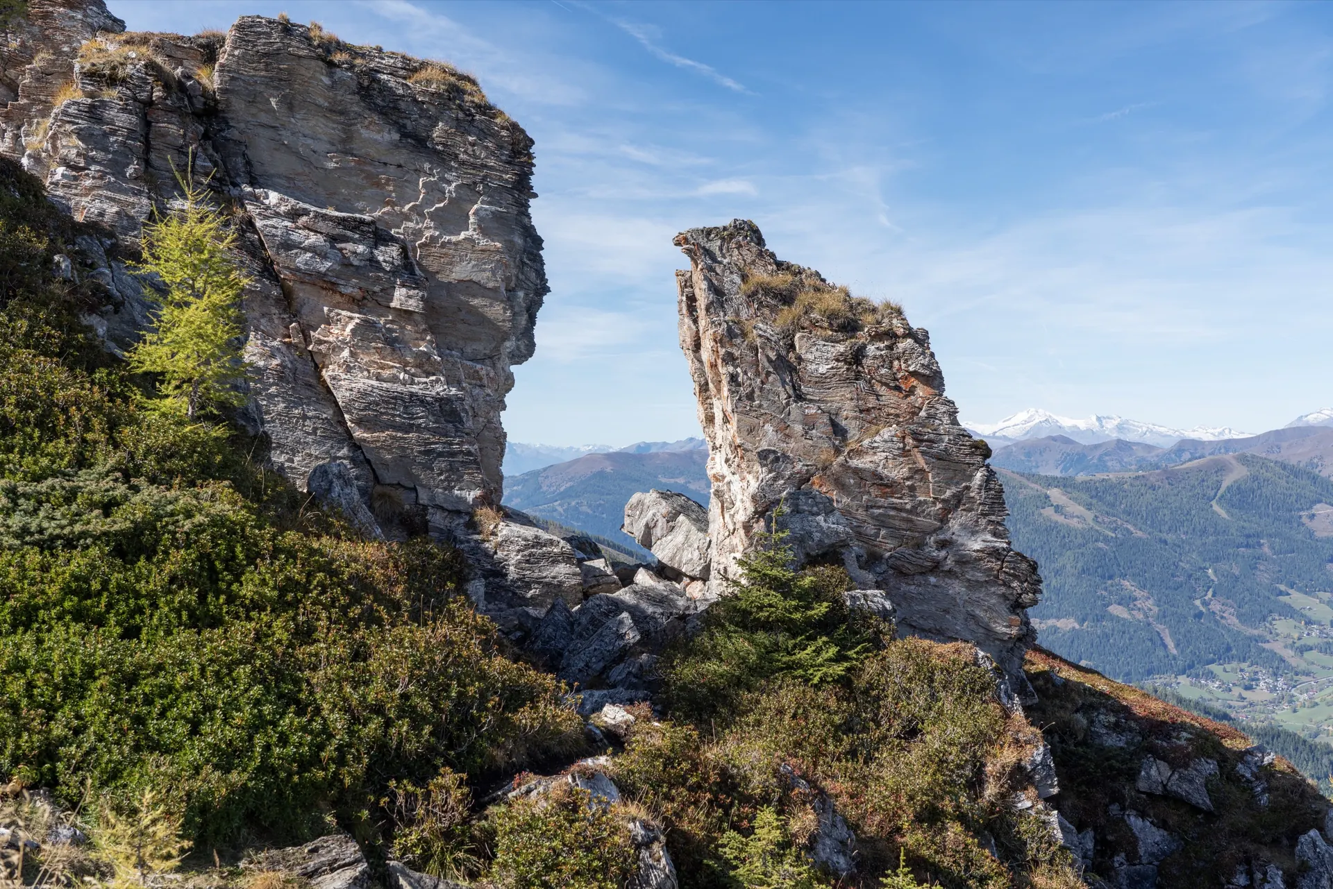 Felsen im Herbst