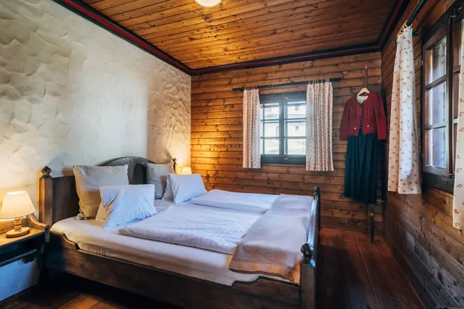 Appartement Kolmnock in Bad Kleinkirchheim, Kärnten, Ansicht eines der zwei Schlafzimmer in der Ferienwohnung